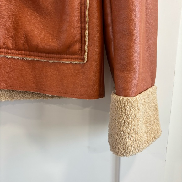 Nanushka Beryl Paneled Faux Shearling Jacket Size Small - Picture 15 of 16